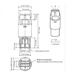 VDO Hall Drehzahl - Geschwindigkeit Sensor - 5.000 UPM - M22