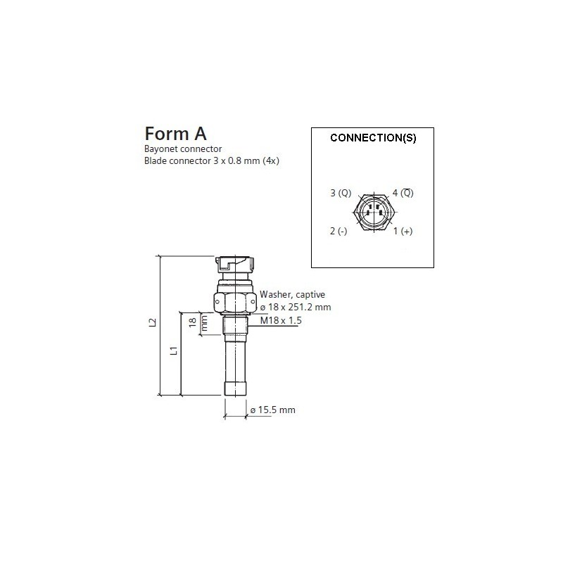 VDO Abreiß Drehzahl - Geschwindigkeit Sensor - M18