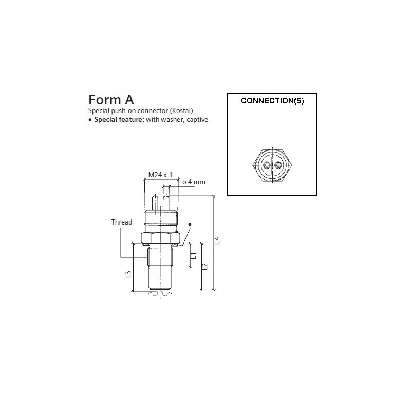 VDO Inductie toeren - snelheid sensor - M18