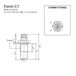 VDO Inductive tacho - speed sender - M18