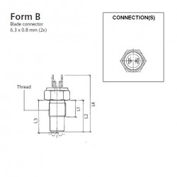 VDO Inductive tacho - speed sender - M18