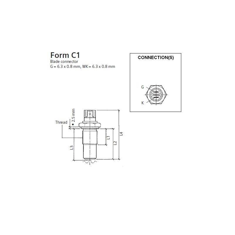 VDO Induktiv Drehzahl - Geschwindigkeit Sensor - 3/4-16 UNF-2A