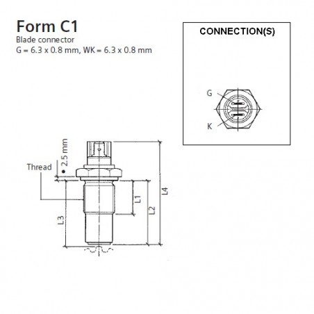 VDO Induktiv Drehzahl - Geschwindigkeit Sensor - 3/4-16 UNF-2A