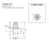 VDO Inductie toeren - snelheid sensor - 3/4-16 UNF-2A