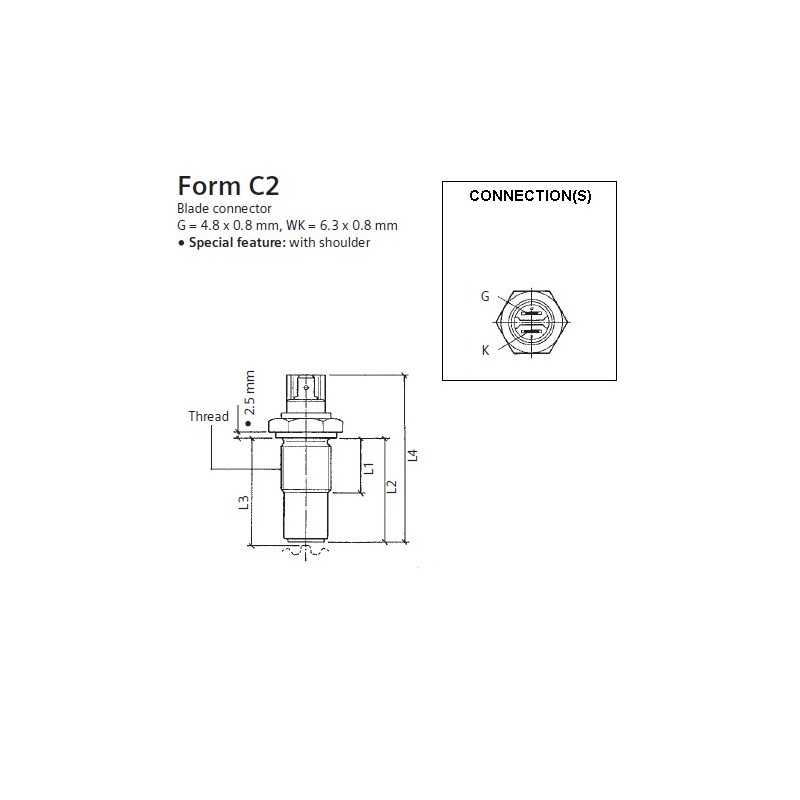 VDO Inductive tacho - speed sender - M18