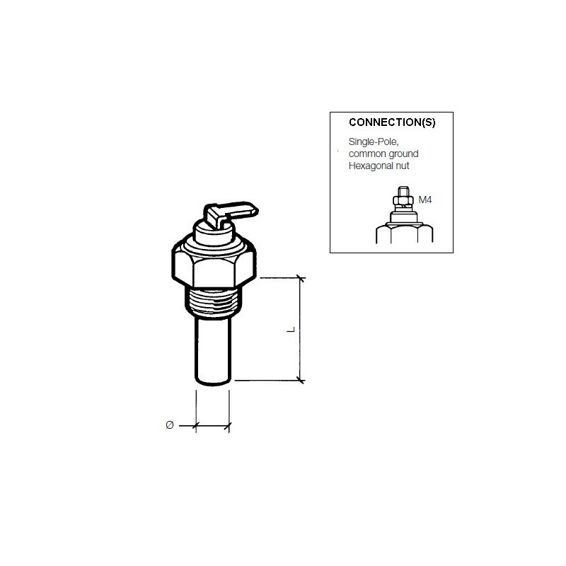 VDO Outside air temperature sender 50°C