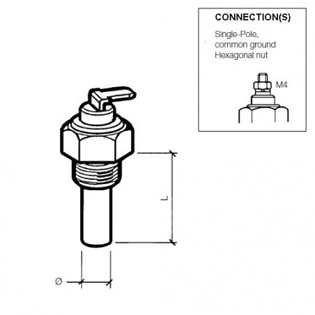 VDO Außentemperatur Sensor 50°C