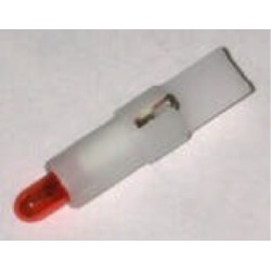 VDO Bulb & Holder - T5 - W2x4.6d - 24V - 1.2W Red