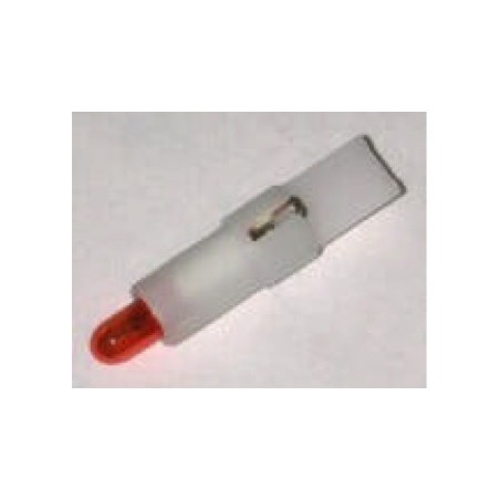 VDO Bulb & Holder - T5 - W2x4.6d - 24V - 1.2W Red