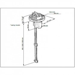 Veratron Drinkwater Sensor 4-20mA – Tank Diepte 80-600mm