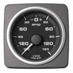 Veratron AcquaLink Ammeter 150A Black 52mm