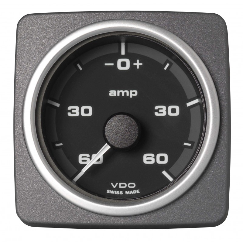 Veratron AcquaLink Ammeter 60A Noir 52mm