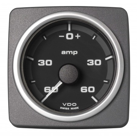 Veratron AcquaLink Ammeter 60A Black 52mm