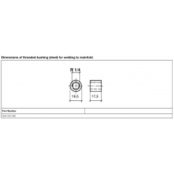 VDO Exhaust pyrometer temperature sensor welding flange