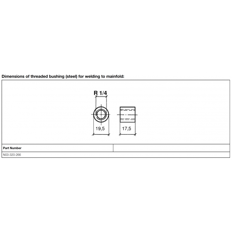 VDO Uitlaatpyrometer temperatuursensor lasflens