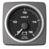 Veratron AcquaLink Voltmeter 8-16V Nero 52mm