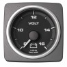 Veratron AcquaLink Voltmeter 8-16V Zwart 52mm