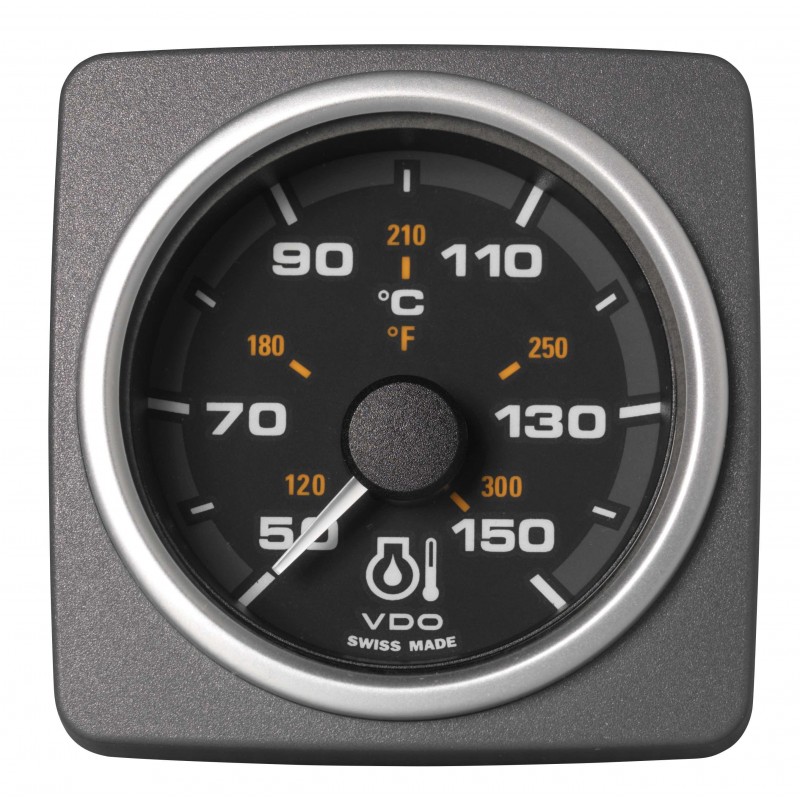 Veratron Temperatura do óleo do motor AcquaLink 150°C Preto 52mm