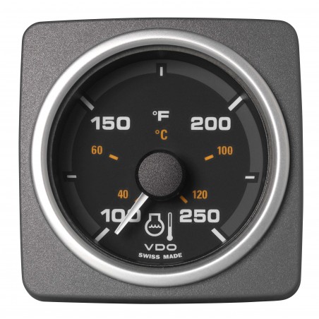 Veratron Temperatura del refrigerante AcquaLink 250°F Negro 52mm