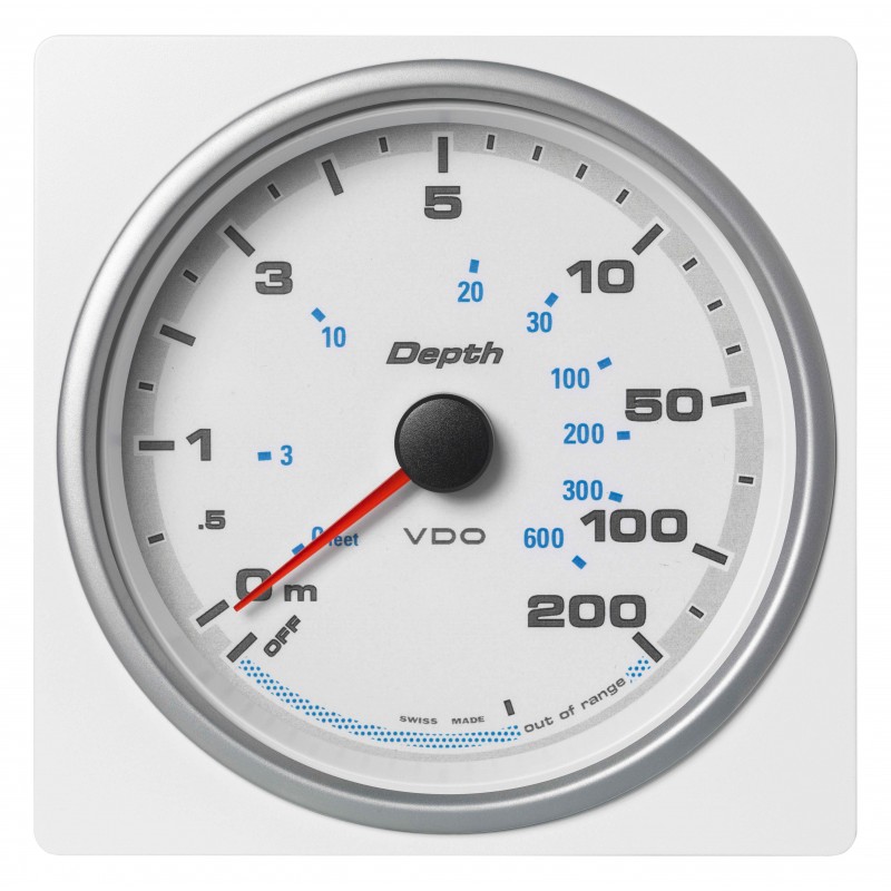 Veratron AcquaLink - 110mm witte dieptemeter 200m-600ft - 12-24V