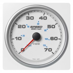 Veratron AcquaLink SOG Speedometer 70mph 110mm White