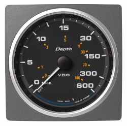 Veratron AcquaLink Tiefenmessgerät 0-600 Fuß Schwarz 110 mm