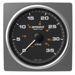 Veratron AcquaLink SOG Speedometer 35mph 110mm Black