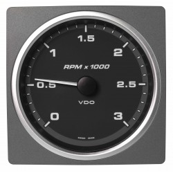 Veratron AcquaLink Tachometer 3.000 RPM Black 110mm