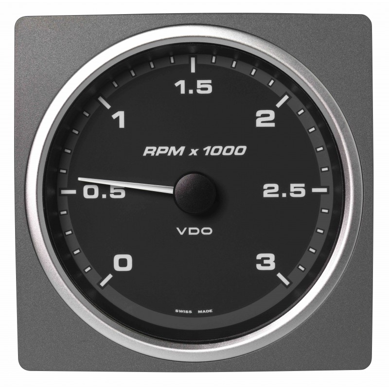 Veratron AcquaLink Tachometer 3.000 RPM Black 110mm