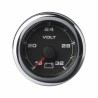 Veratron OceanLink II - 52mm Voltímetro Preto 18-32V - 12-24V DLRB