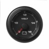 Veratron OceanLink II - 52mm Zwart Voltmeter 8-16V - 12-24V DLRB