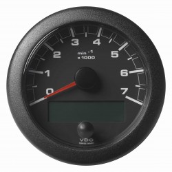 Veratron OceanLink II - 85mm Black Tachometer Master 7000 RPM - 12–24V DLRB