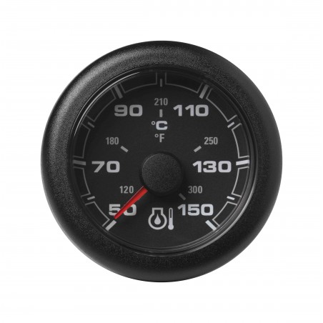 Veratron OceanLink II - 52 mm Temperatura negra del aceite del motor 150°C-300°F - 12-24V DLRB
