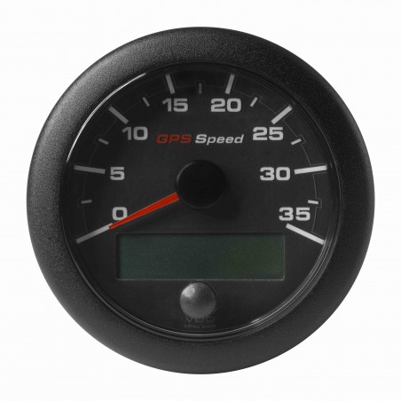 Veratron OceanLink II - 85mm Black Speedometer GPS 35Kn-Kmh-Mph - 12–24V DLRB