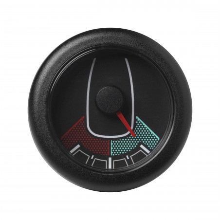 Veratron OceanLink II - Indicateur d’angle noir de gouvernail de 52 mm - DLRB 12-24V