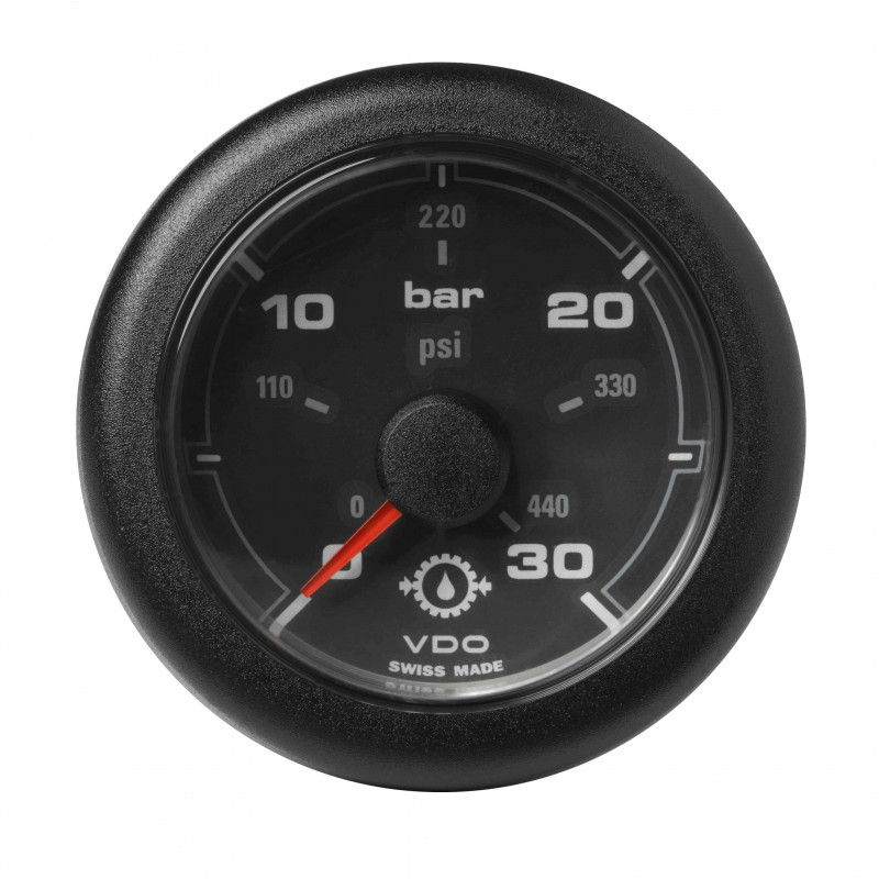 Veratron OceanLink II - 52mm Black Gear Ciśnienie oleju 30Bar-440PSI - 12-24V DLRB