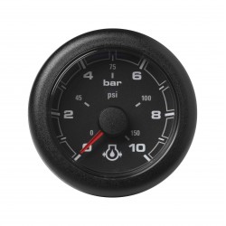 Veratron OceanLink II - 52mm Presión negra del aceite del motor 10Bar - 12-24V DLRB