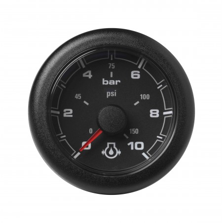 Veratron OceanLink II – 52 mm schwarzer Motoröldruck, 10 bar – 12-24V DLRB
