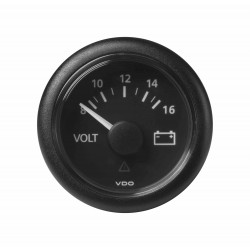 Veratron ViewLine - 52mm Schwarz Voltmeter 8-16V DLRB