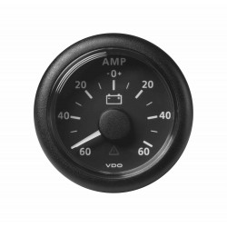 Veratron ViewLine - 52mm Black Ammeter 60A - 12-24V DLRB