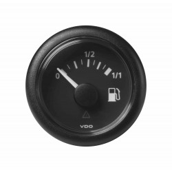 Veratron ViewLine - 52mm Black Fuel Level 1-1 - 90-0.5 Ohm* - 12-24V DLRB