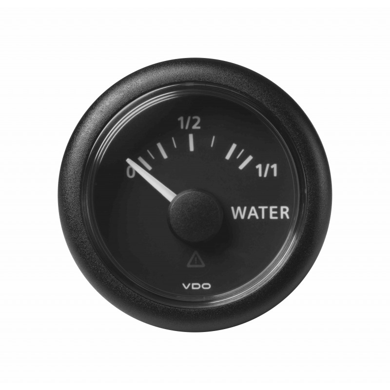 Veratron ViewLine - 52mm Black Fresh Water Level 1/1 3-180 Ohm - 12-24V DLRB