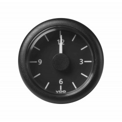 Veratron ViewLine - 52mm Black Quartz Clock 12V - 12-24V DLRB