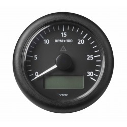 Veratron ViewLine - 85mm Black Tachometer 3000 RPM - Display - 12-24V DLRB