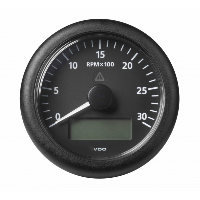 Veratron ViewLine - 85mm Black Tachometer 3000 RPM - Display - 12-24V DLRB