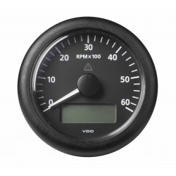 Veratron ViewLine - 85mm Black Tachometer 6000 RPM - Display - 12-24V DLRB