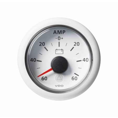 Veratron Marine ViewLine Ammeter 60A White 52mm (OEM 10 Stuks)