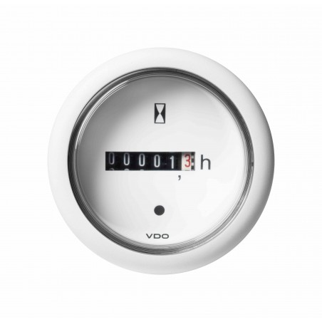 10X Veratron ViewLine – 52mm White Hours Zähler – Beleuchtet – 12-24V Tiefkühler