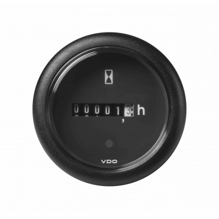 10X Veratron ViewLine - 52mm Schwarzstundenzähler - Beleuchtet - 12-24V Tiefkühler