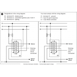 Veratron ViewLine - 52mm Black Fuel Nível E-F - 240-33 Ohm - 12-24V DLRB